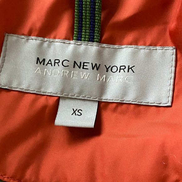 Andrew Marc Down Puffer Jacket, Orange - Picture 5 of 7